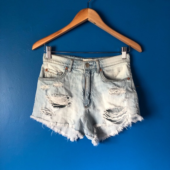 garage high waisted shorts